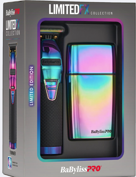 BaBylissPRO® LimitedFX Iridescent Trimmer and Double-Foil Shaver Gift Set