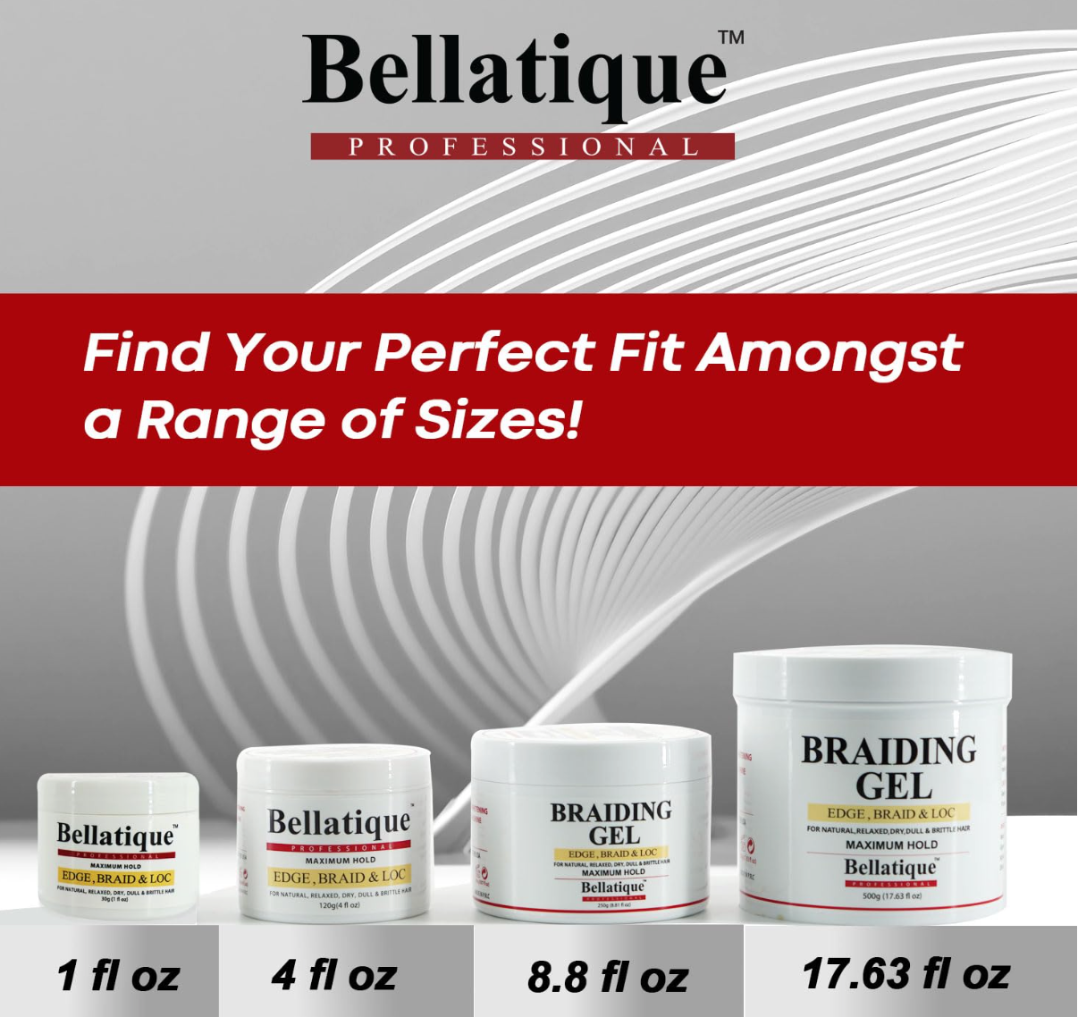 Professional Braiding Gel Maximum Hold Bellatique