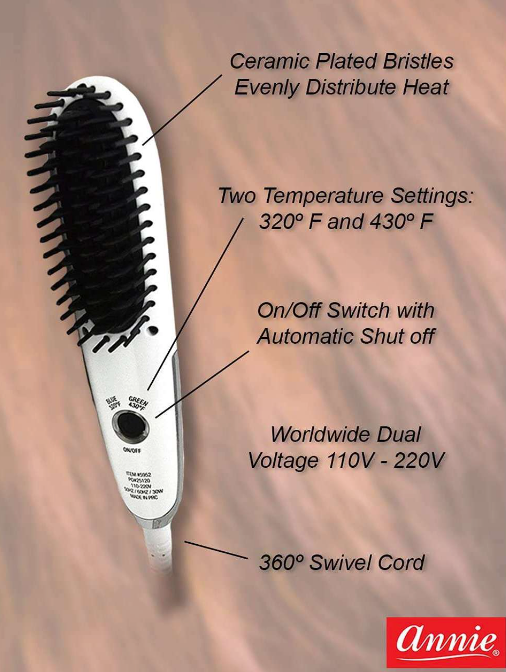 Hot & Hotter Mini Heated Straightening Brush