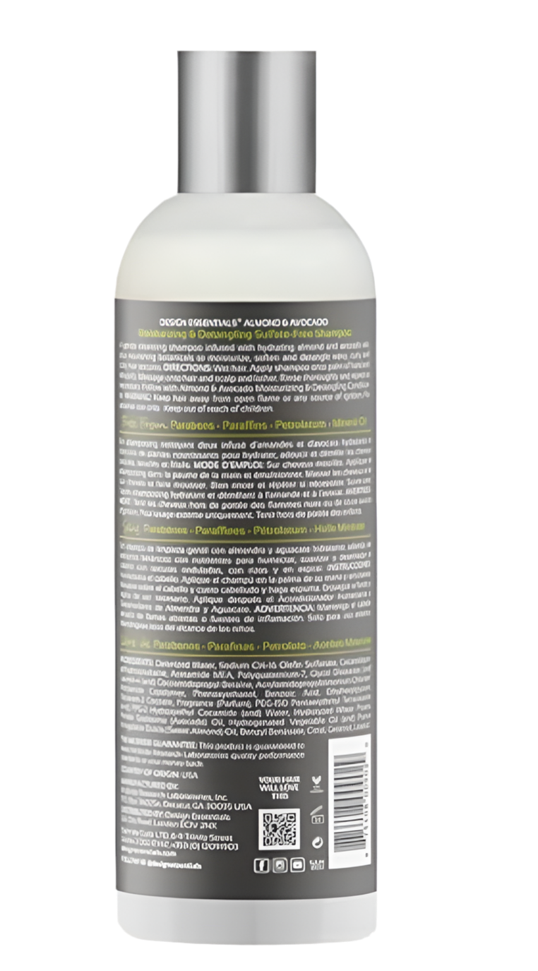 Almond & Avocado Moisturizing & Detangling Sulfate-Free Shampoo