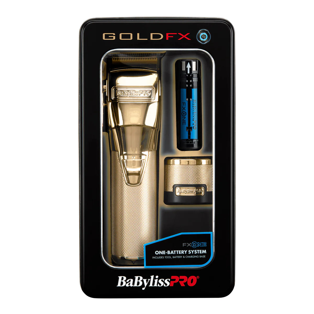 BaBylissPRO FXONE GOLDFX All-Metal Interchangeable-Battery Cordless Clipper