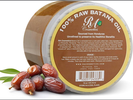 RA Cosmetics Hair Oil, 100% Natural Unrefined Batana for Healthy Hair