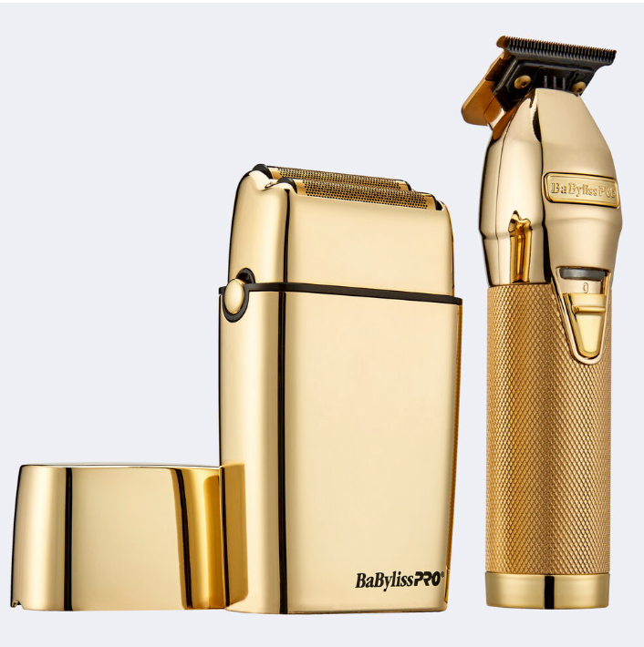 BaBylissPRO® LimitedFX Gold Trimmer and Double-Foil Shaver Gift Set