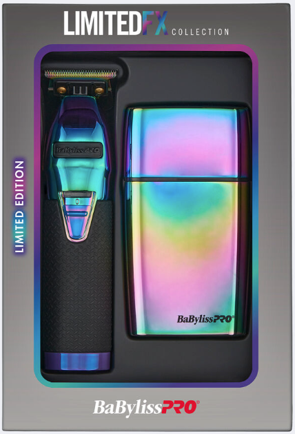 BaBylissPRO® LimitedFX Iridescent Trimmer and Double-Foil Shaver Gift Set