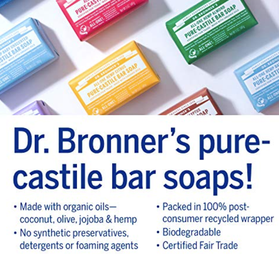 Dr. Bronner's - Pure-Castile Bar Soap