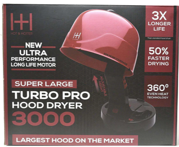 Hot & Hotter Super Large Turbo Pro Hood Dryer 3000