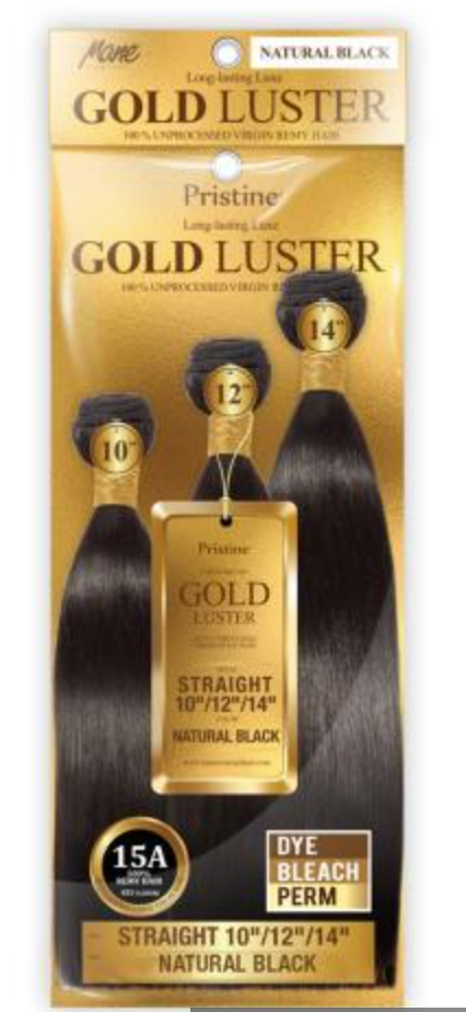 15A Pristine Gold Luster Straight 3pcs