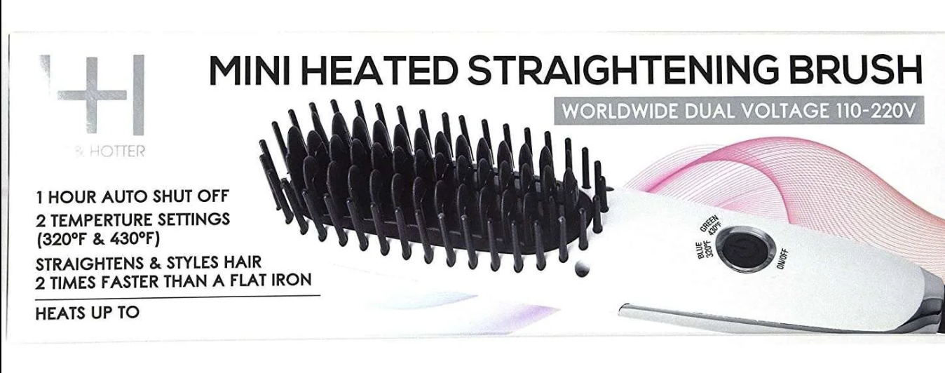 Hot & Hotter Mini Heated Straightening Brush