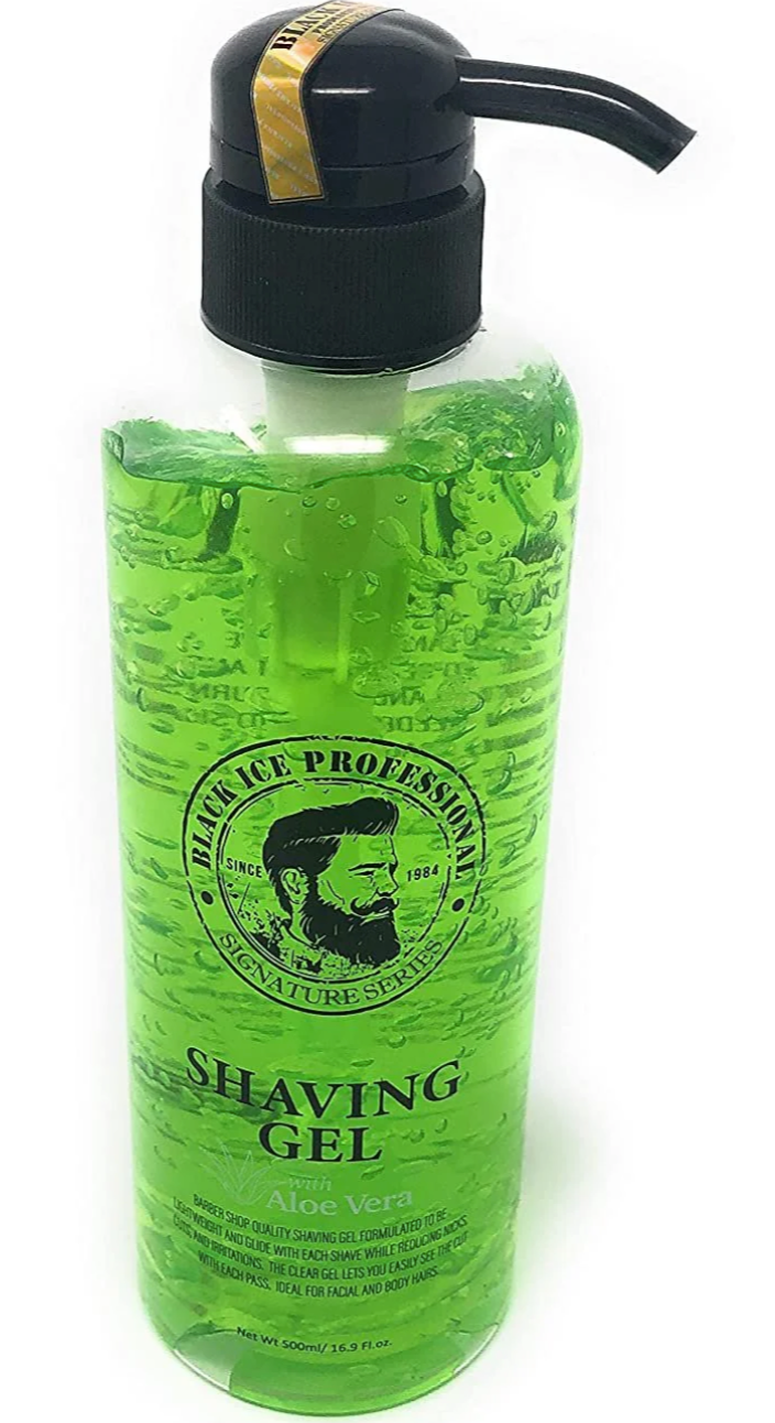 Black Ice Professional Shaving Gel with Aloe Vera