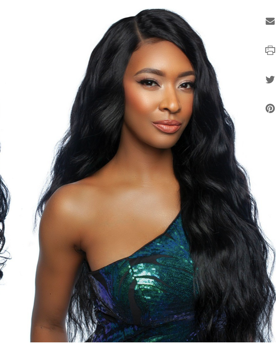 Mane Concept Pristine Green Diamond 100% Human Hair -"Body Wave"